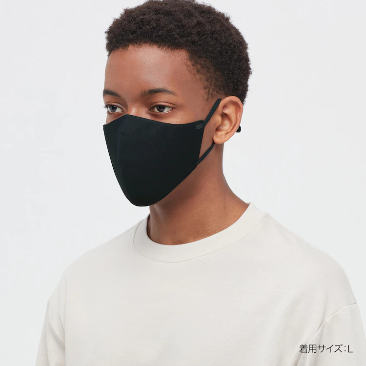 ユニクロ　エアリズム3Dマスク(2枚組)　不織布フィルター内蔵